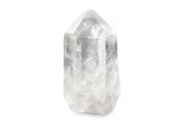Clear quartz crystal mineral healing stone generating energy