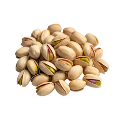 Fototapeta premium Pile of Pistachios Isolated on a Transparent Background
