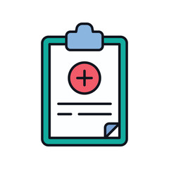 Band Aid icon with white background vector stock illustration