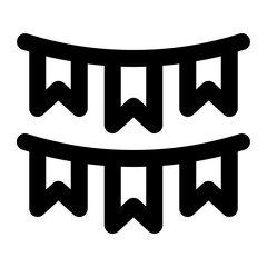 garlands icon for illustration