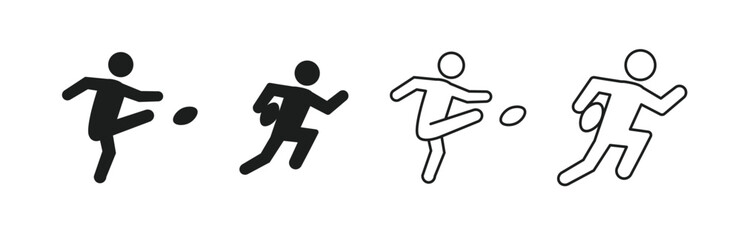 American football player pictogram