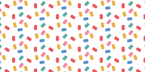 Playful Sprinkles Pattern Background with Colorful Confetti for Fun and Festive Designs