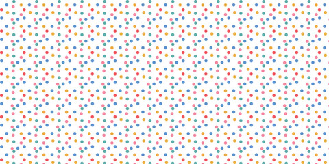 Delightful Polka Dot Pattern Background with Multicolored Dots for Cheerful and Lively Designs
