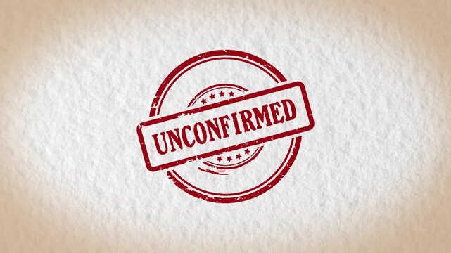 UNCONFIRMED stamp style word