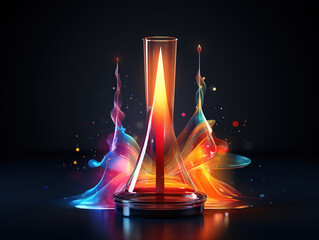 Candlestick chart design illustrating bullish and bearish points in stock market investment