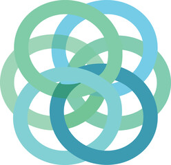 Interlocking Rings Abstract Design