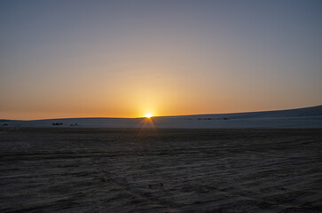 Dawn in a desert
