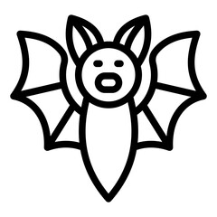 bat icon vector