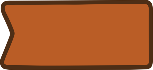 Simple rectangular blank banner in warm brown and orange tones, ideal for sale announcements, text placement, or marketing design templates.