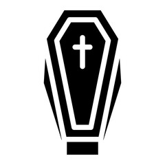 Obraz premium coffin icon vector