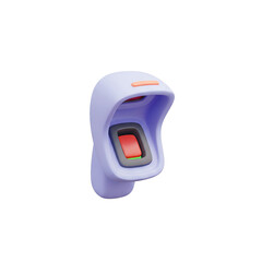 High-tech fingerprint scanner for secure access at modern workplaces and public facilities