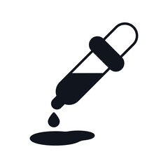 Eyedropper  icon with white background vector stock illustration