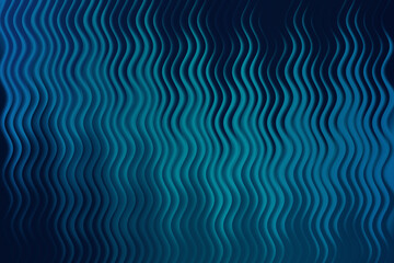 Abstract deep blue and teal wavy lines pattern overlay textural background