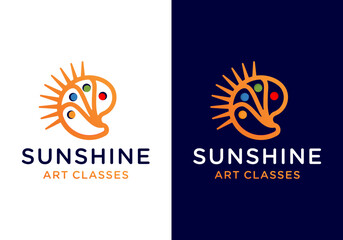 colorful paint logo icon design vector