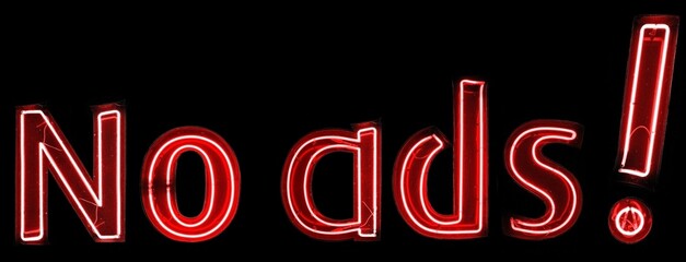 No ads! néons rouges
