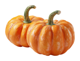 Harvesting pumpkins for halloween farm food fall seasonal isolated on transparent background
