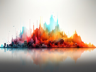 Clean white background emphasizing a rising stock market graph for financial insights