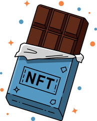 Chocolate Bar NFT Art - Digital Asset