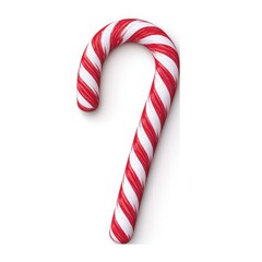 Candy Cane: A classic striped candy cane, a festive symbol of the holiday season, stands in a simple scene, invoking sweet memories and joy.