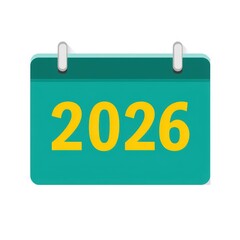 A Glimpse into the Future: The year 2026 is prominently displayed on a stylized calendar, inviting reflection on the passage of time, planning, and the anticipation of future events.