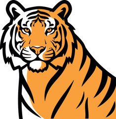 Stylized Tiger Illustration