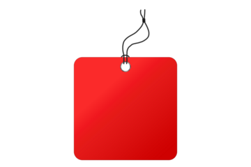 Set of price tag. Sale and New Label collection set in red and white colors. Set labels on transparent background. Vector EPS 10