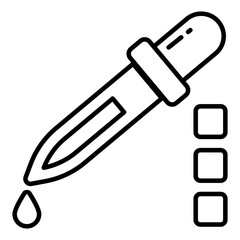 A unique design icon of dropper