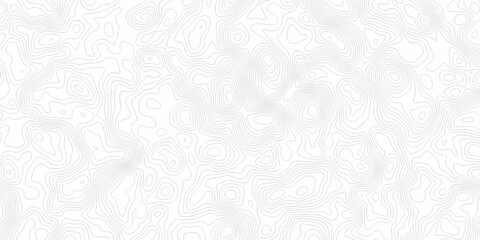 Obraz premium White cartography geometric stripe spiral grid vector discovery relief landscape topography map contour grid discovery diagram area topographic spiral map design. 