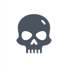 Skull Icon: A stark and simple depiction of a human skull, symbolizing mortality and danger.