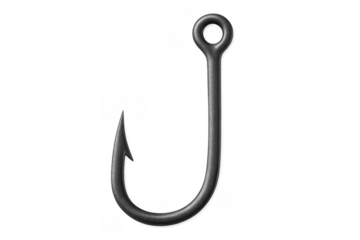 Metal fishing hook, sharp tackle for catching fish