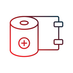 Bandage  icon with white background vector stock illustration