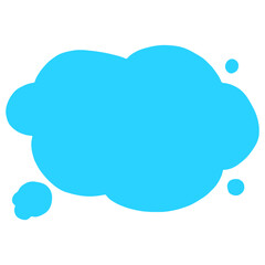 Cute Cloud Bubble Illustration