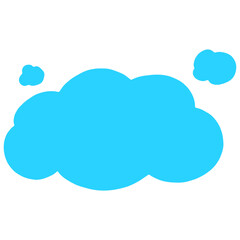 Blue Cloud Vector Illustration