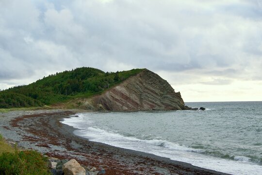 The coast line on the Atlantic Ocean
