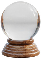 crystal ball isolated on white