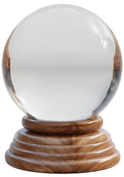 crystal ball isolated on white