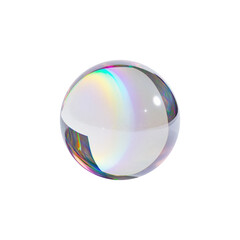 Crystal Ball With Rainbow Refraction