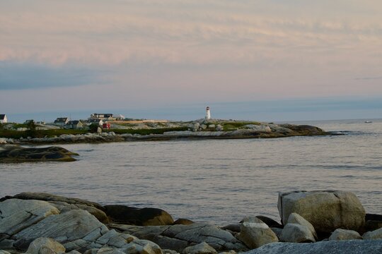 The coast line on the Atlantic Ocean