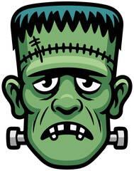 Frankenstein's head for Halloween 