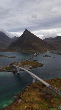 Lofoten - Norwegen - Fredvang - Flakstadbruene - Volandstind - Herbst