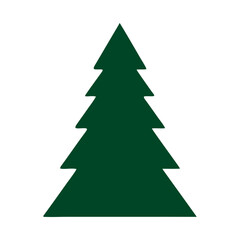 vector illustration green christmas tree