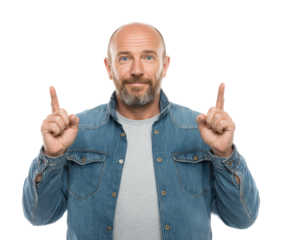 Celebrating achievement gesture portrait enthusiastic isolated on transparent background