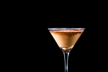 generic alcoholic drink, colorful alcoholic drink, with neutral background and copyspace, such as cheerful and colorful bartender, party, joy and celebration