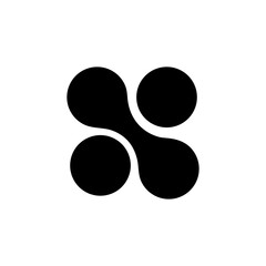 Molecule SVG, Abstract Logo Icon, Cluster Shape Vector, Geometric Connection Symbol, Modern Design Silhouette, Cut File, Svg Files for Cricut