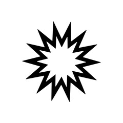 Starburst Icon SVG, Explosion Shape SVG, Burst Vector, Comic Flash Symbol, Energy Blast Silhouette, Cut File, Clipart, Svg Files for Cricut