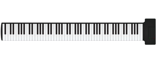 Fototapeta premium Keyboard music instrument. vector illustration