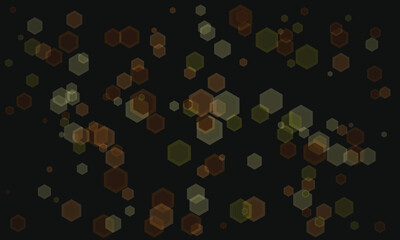 Minimalist Hexagon Shapes on Dark Background for Modern Design Projects