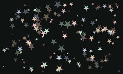 Two stars shining brightly in the vast dark night sky