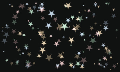 Two stars in the dark sky for background or overlay
