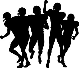 American Football Team Silhouette Collection" Bundle